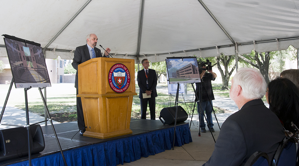 Image of UTRGV celebrates new Science Research Building with ceremonial groundbreaking during HESTEC