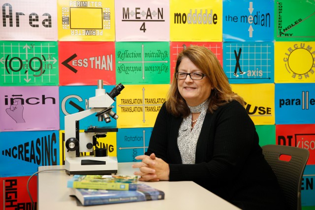 UTRGV Assistant Professor Angela Chapman, College of Education and P-16 Integration’s Department of Teaching and Learning, is one of just six professors in Texas to be named to the Greater Texas Foundation’s new class of Faculty Fellows. (UTRGV Photo by Paul Chouy)