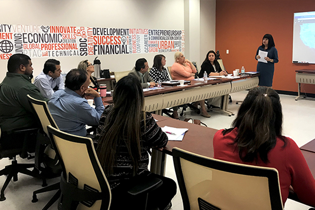 Pauline Núñez, partnership coordinator, 2020 Census with the U.S. Census Bureau-Denver Region, met with city, county and higher education leaders to prepare for the upcoming 2020 Census. (Courtesy Photo)