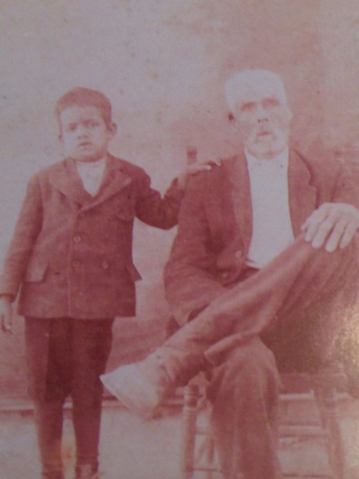 Martin Jackson and son Ben 1913 - Courtesy Linda McDonald Witt