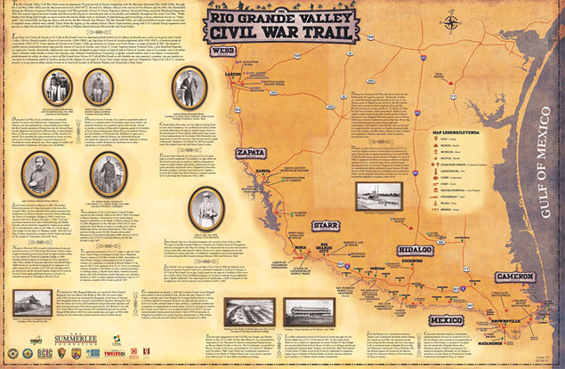 Civil War Trail map