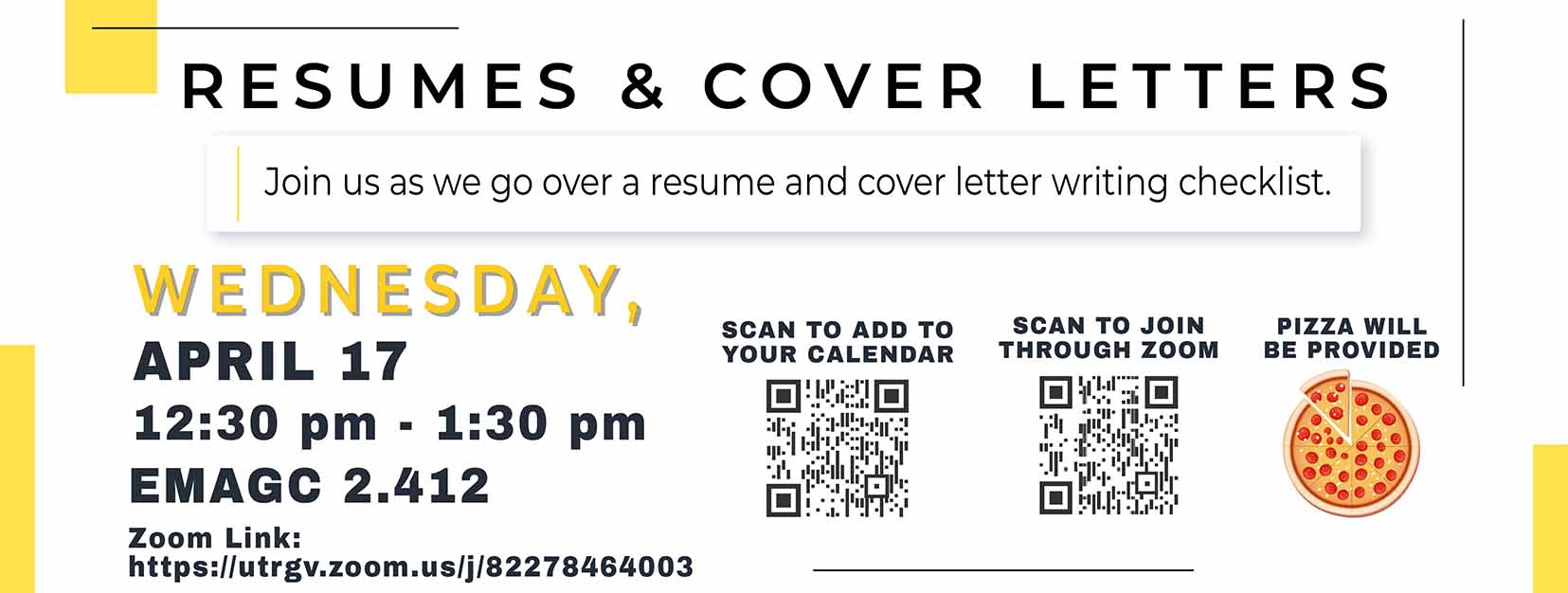 resumes and cover letters workshop