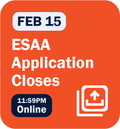 ESAA Application Closes - Feb 15