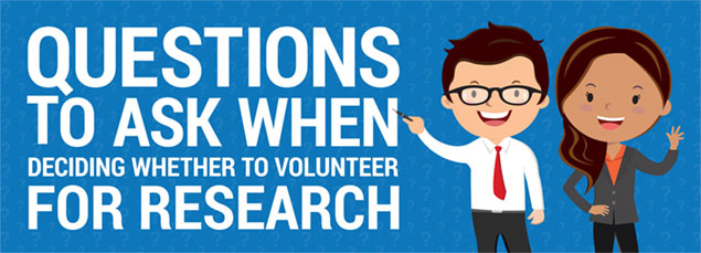questions to ask when deciding whether to volunteer for research