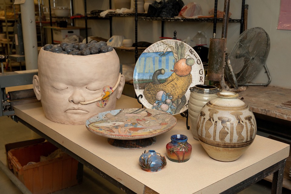 Ceramics created by students of Raheleh Filsoofi, UTRGV assistant professor in the School of Art