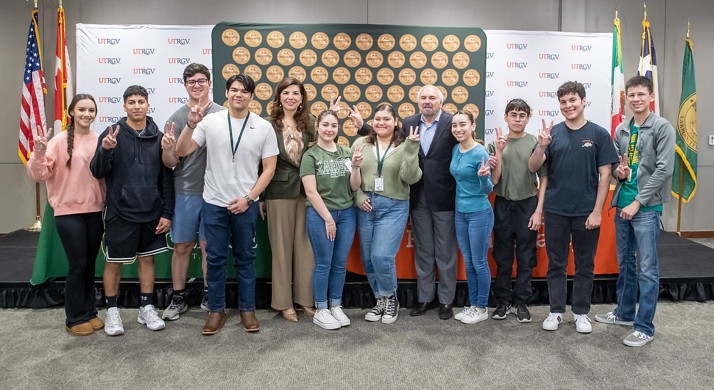 Laredo College students attend the press conference announcing the partnership on Thursday.