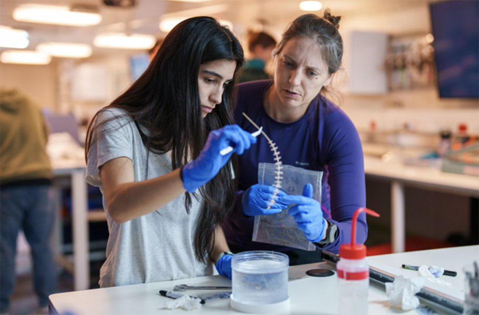 Elyssia Gonzalez, a UTRGV grad student pursuing a master’s degree in Ocean, Coast and Earth Sciences, spent her Spring 2024 semester studying never-before-observed sea creatures off the coast of Chile. Credit: Alex Ingle / Schmidt Ocean Institute