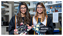 Commencement is a family affair for twin sisters