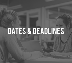 Important Dates and Deadlines  Important Dates and Deadlines
