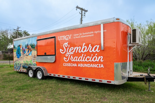 The new Mobile Learning Lab at the Hub of Prosperity farm managed by the UTRGV Center for Sustainable Agriculture and Rural Advancement and the UTRGV Agroecology Program on Monday, March 4, 2024, in Edinburg, Texas.