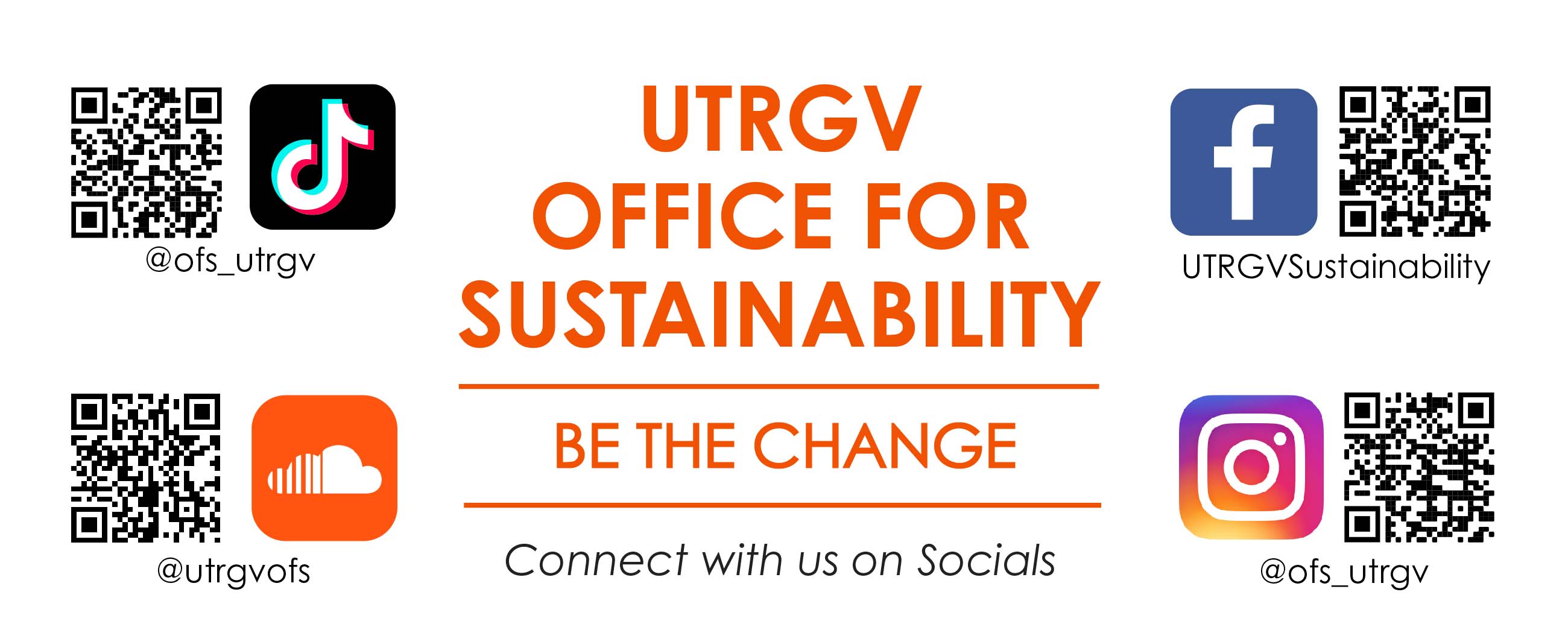 Office for Sustainability Social Media QR Codes