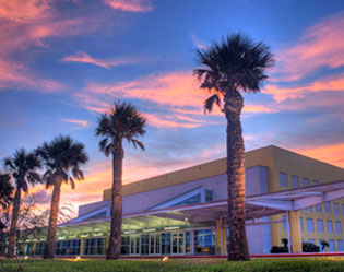 SPI convention center exterior of building