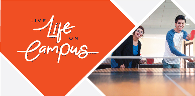 Live Life on Campus, students playing table tennis