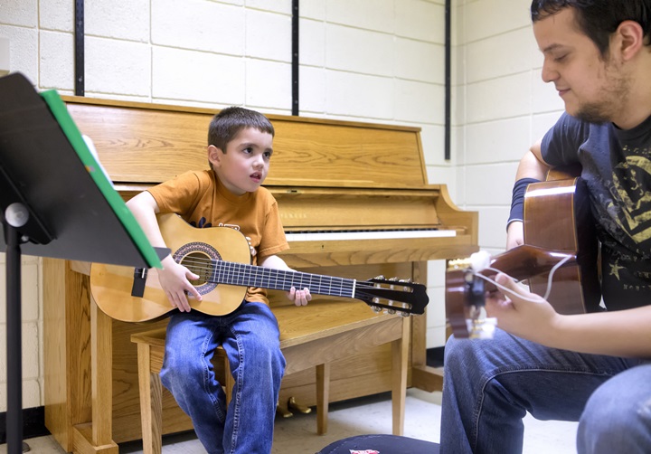 Rex Najera and David Solis at the UTRGV Music Academy