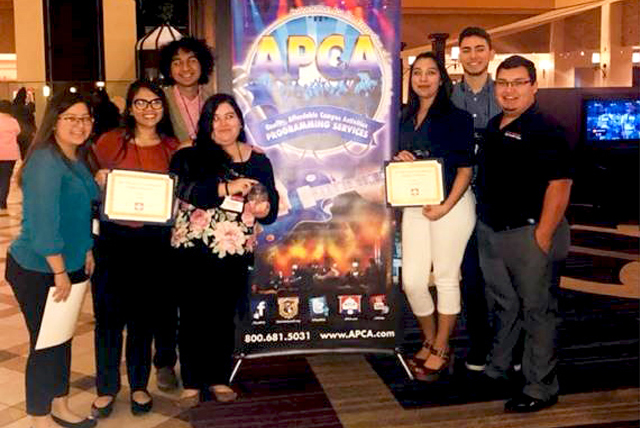 Shown are members of the UTRGV Campus Programming Board, which was named 2017 Programming Board of the Year of the South Central Region by the Association for Promoting Campus Activities. (Courtesy Photo)