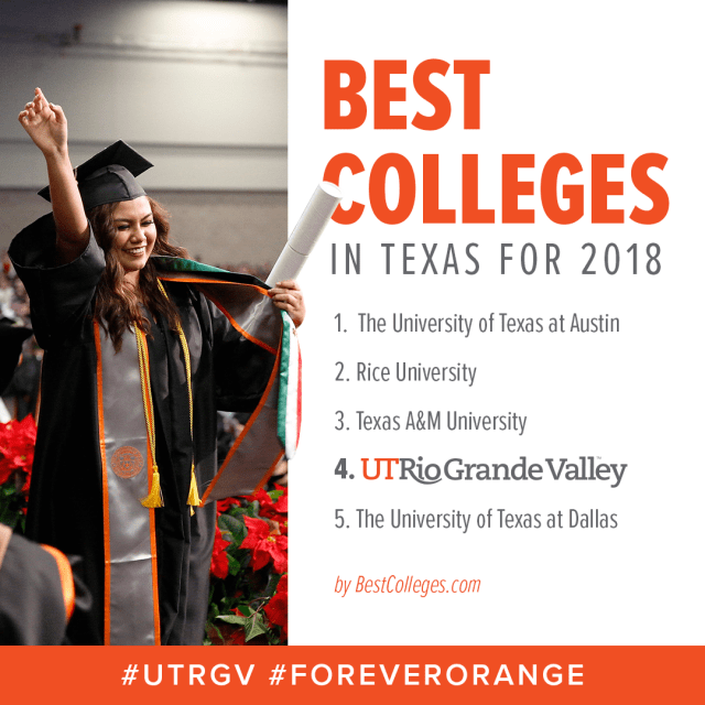 UTRGV ranked fourth in Texas by BestColleges.com