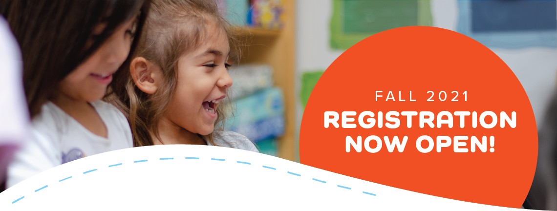 Fall 2021 Registration Now Open! | photo of two female children playing