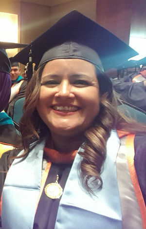 Edna Sanclemente at UTRGV graduation