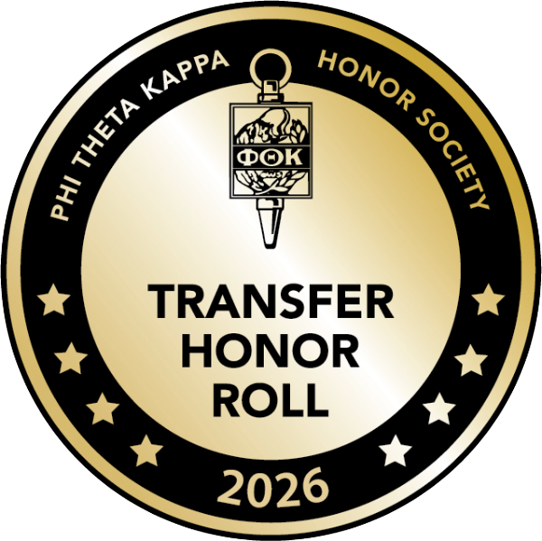 Phi Theta Kappa Transfer Honor Roll 2026 seal