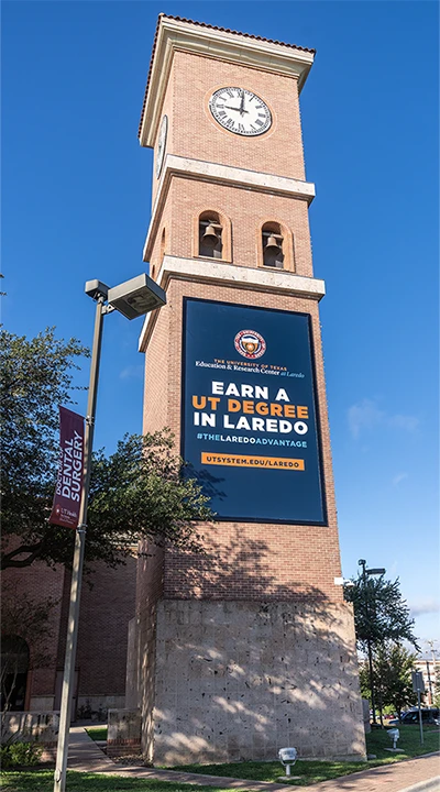 Laredo Tower with sign