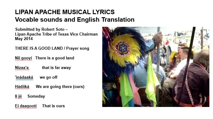 Lipan Apache Musical Lyrics