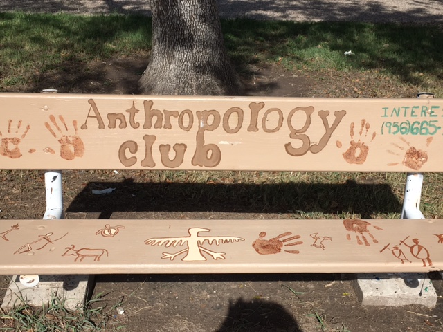 Anthropology Club bench, Edinburg campus