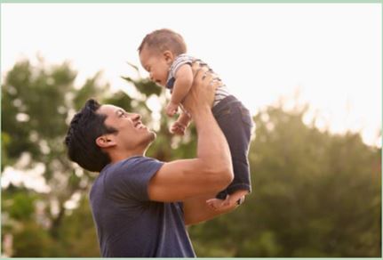 Text to Dads: a texting program post content graphic.