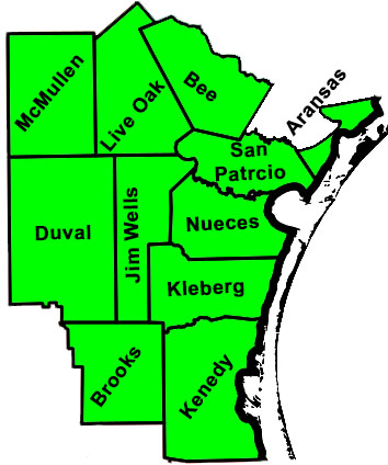 Texas Education Agency Educational Service Center Region 2 Map