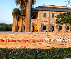 The University of Texas Rio Grande Valley sign on campus