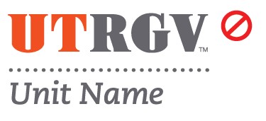 UTRGV logo with different font styles.
