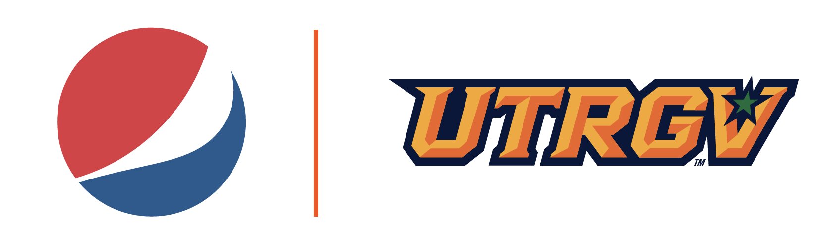 Pepsi logo with UTRGV logo.