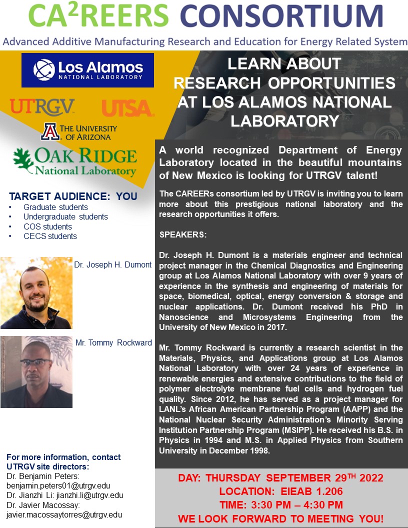 Los Alamos National Laboratory and CA2REERs