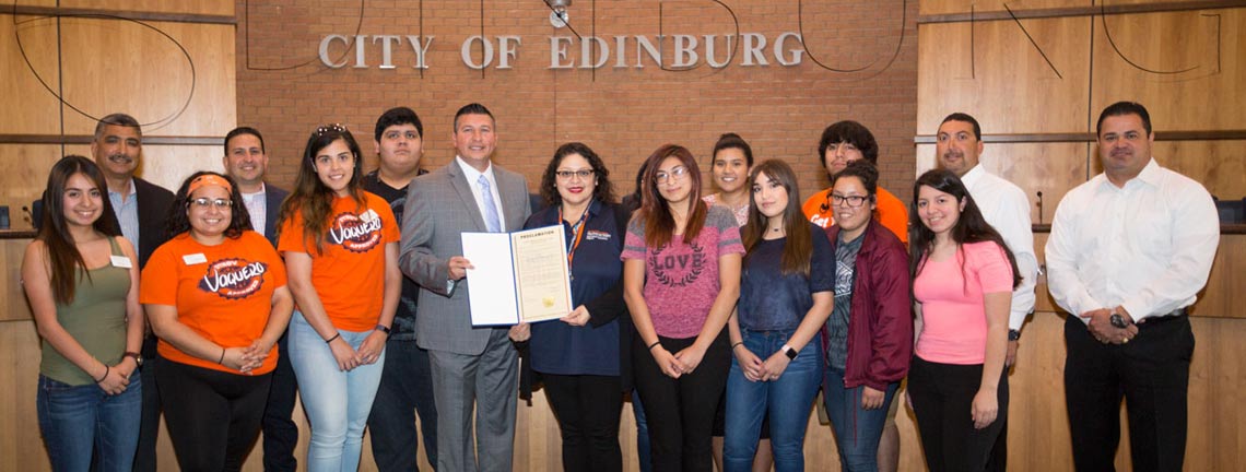 Students with City Council Members