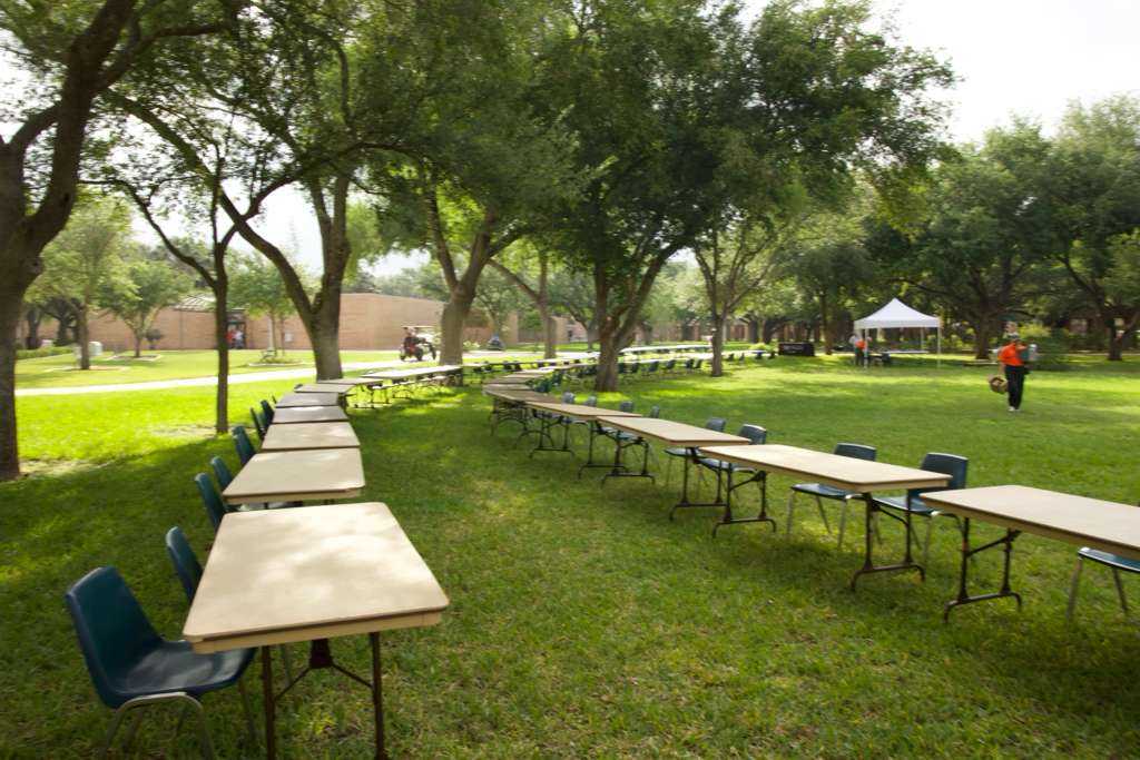 UTRGV Earth Fest 2026 empty event table setup