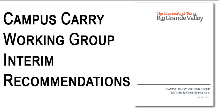 Campus Carry Interim Recommendations