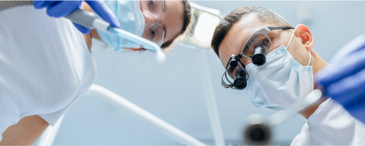 dental assistant at work