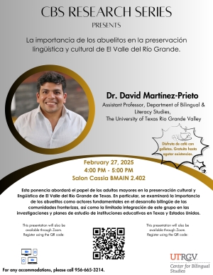 Center for Bilingual Studies Research Series February 27 