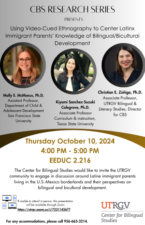 Center for Bilingual Studies Research Series October 10