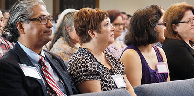 Faculty at workshop