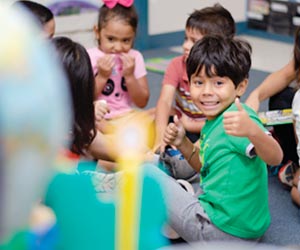 Students in group activity