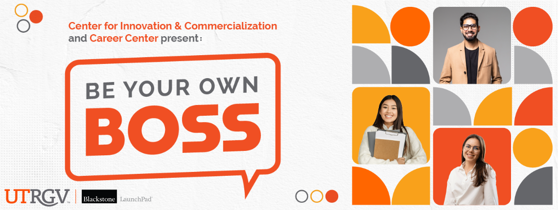 Be Your Own Boss graphic design. 