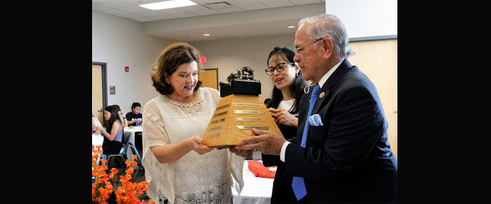 Former US Congressman Ruben Hinojosa and his wife Architect Marty Hinojosa celebrated with our UTRGV Civil Engineering students who placed 1st Nationals