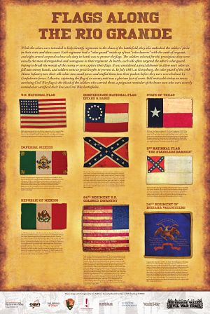 Download Flags Over the Rio Grande Poster PDF
