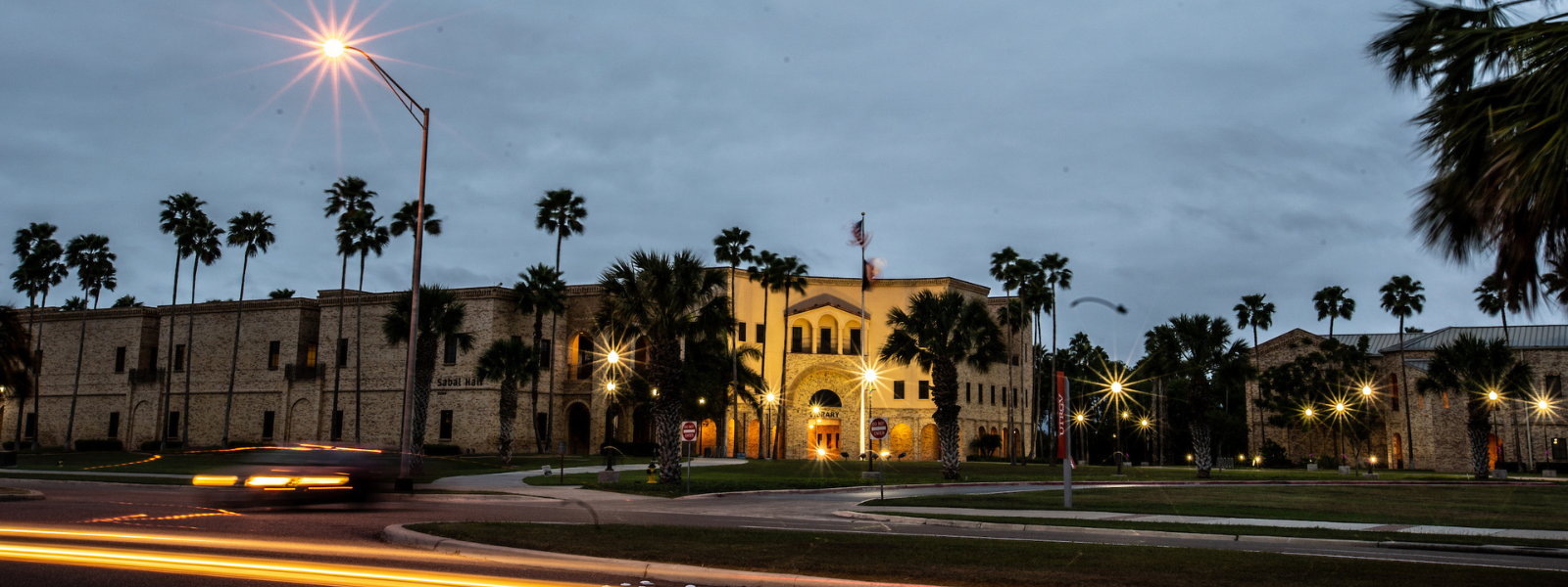 UTRGV in Brownsville at night 
