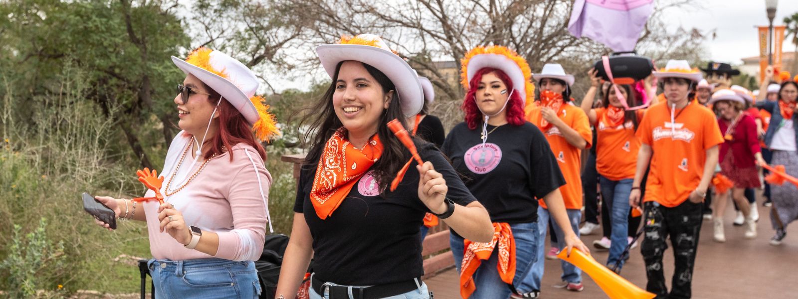Students march during homecoming parade in Brownsville  