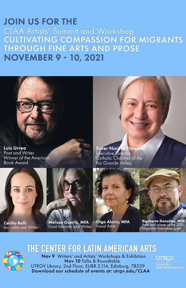 Visit our CLAA Artists’ and Writers’ Summit and Workshop: Cultivating Compassion for Migrants through Fine Arts and Prose photo gallery