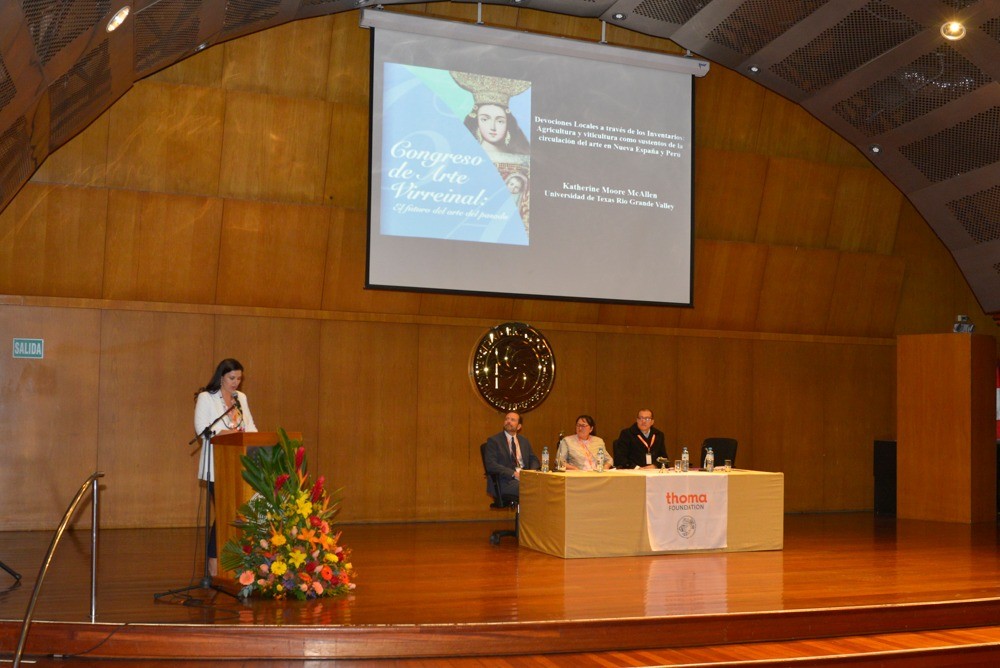 On the occasion of presenting to the Peruvian public the artistic transformations during the viceregal period, the Congress of Viceregal Art: The Future of Past Art seeks to trace the characteristics of pictorial languages and discover the ruptures and traditions accumulated in Viceregal Art through seven working sessions and three master lectures, given by Dr. Luisa Elena Alcalá (Universidad Autónoma de Madrid), Dr. Hiroshige Okada (Osaka University) and Dr. Thomas B.F. Cummins (Harvard University). The Congress of Viceregal Art has been organized by Verónica Muñoz-Nájar (University of California, Berkeley) and Katherine McAllen (University of Texas Rio Grande Valley) thanks to the support of the Thoma Foundation, Harvard University, the Fundación Obra Pía José María Sancho Dávila, the Center for Latin American Art of the University of Texas Rio Grande Valley, the Lima Museum of Art and the Institute of Museological and Artistic Research of the Ricardo Palma University. 2