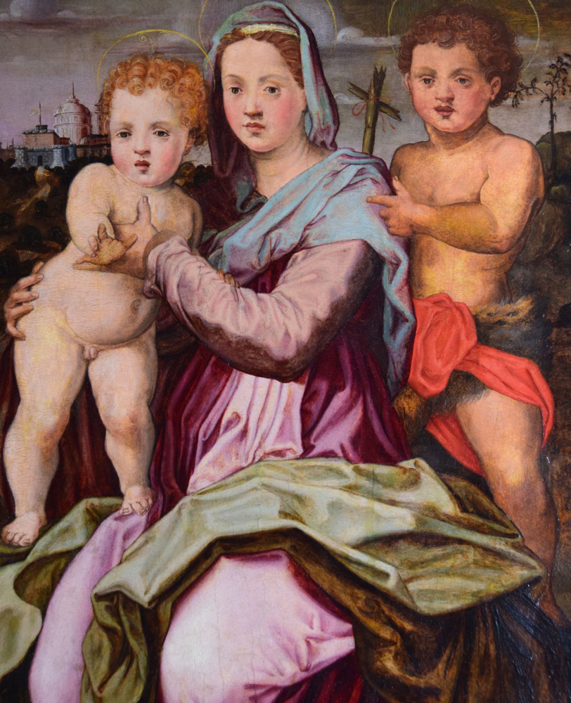 Madonna and Child with St. John - Detail 1