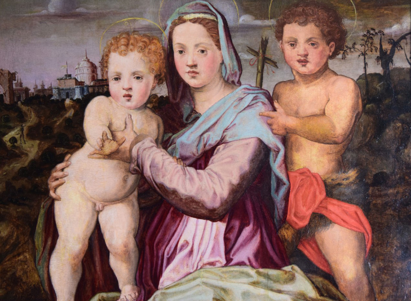 Madonna and Child with St. John - Detail 2