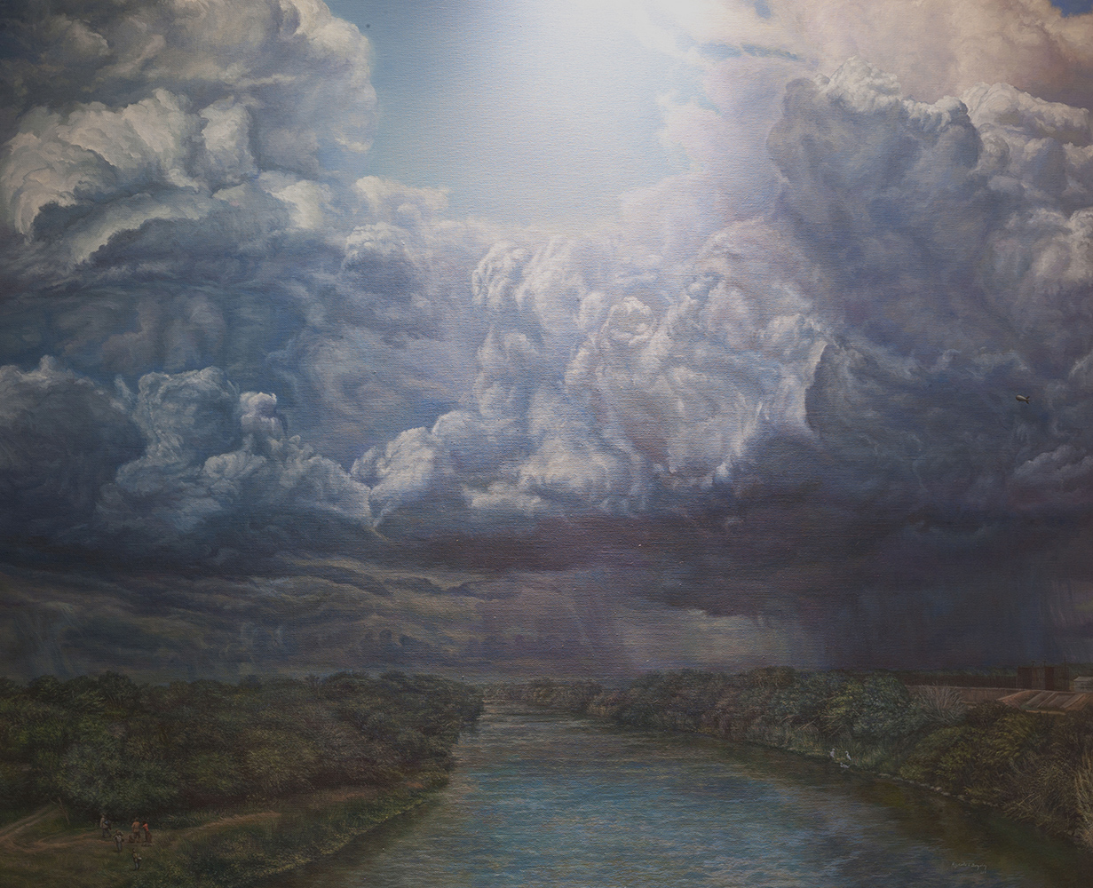  All that is Beneath The Heavens (La Ribera del Diablo), 2018 - Oil on linen - 5 x 6 ft